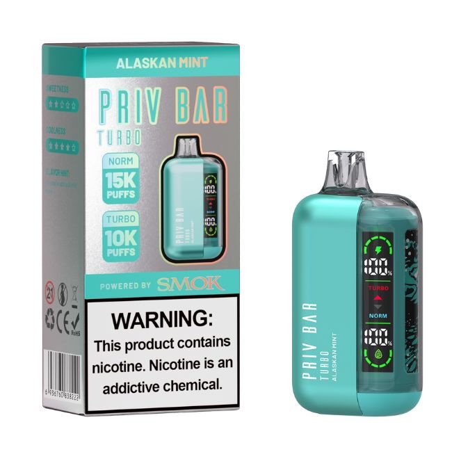 PRIV BAR TURBO BY SMOK 5% DISPOSABLE (80ML) 15K PUFFS - Gallery Image