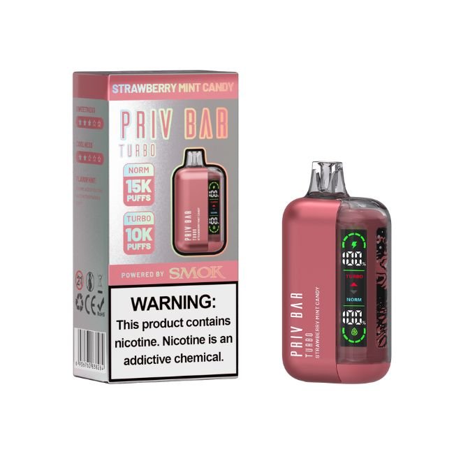PRIV BAR TURBO BY SMOK 5% DISPOSABLE (80ML) 15K PUFFS