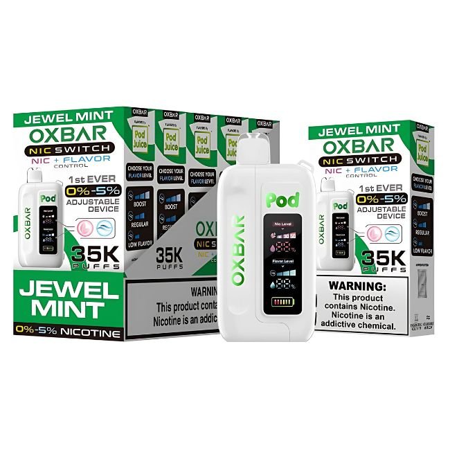 OXBAR NIC SWITCH NIC+FLAVOR CONTROL BY POD JUICE 5%  DISPOSABLE (70ML) 35K PUFFS - Gallery Image