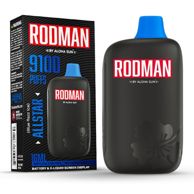 RODMAN 5% DISPOSABLE (160ML) 9100 PUFFS - Gallery Image
