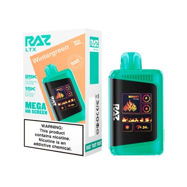 RAZ LTX 5% DISPOSABLE (80ML) NORM. MODE 25K & BOOST. MODE 15K PUFFS - Gallery Image