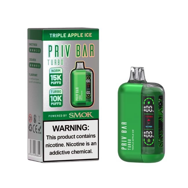 PRIV BAR TURBO BY SMOK 5% DISPOSABLE (80ML) 15K PUFFS - Gallery Image