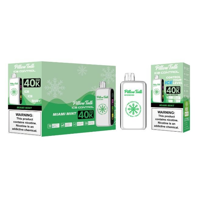 PILLOW TALK ICE CONTROL 5% DISPOSABLE (100ML) 40K PUFFS - Gallery Image