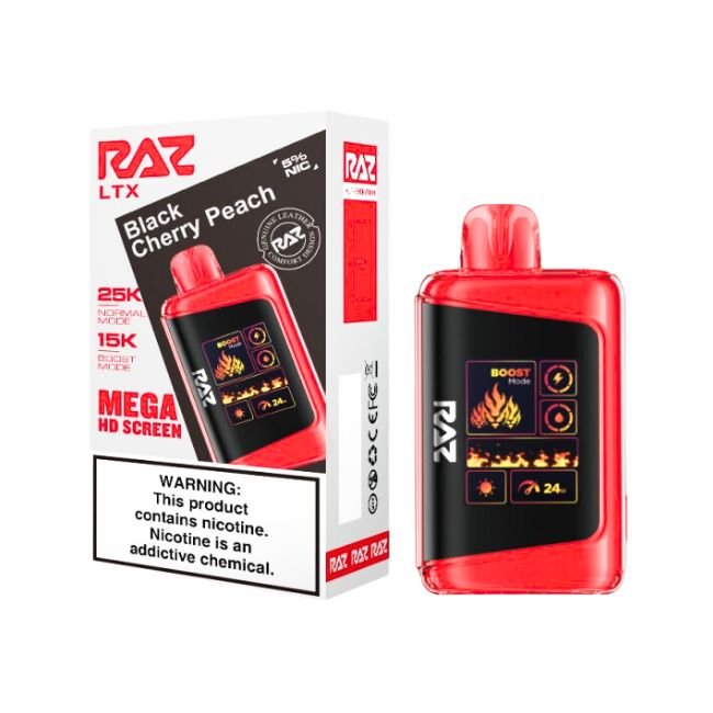 RAZ LTX 5% DISPOSABLE (80ML) NORM. MODE 25K & BOOST. MODE 15K PUFFS - Gallery Image