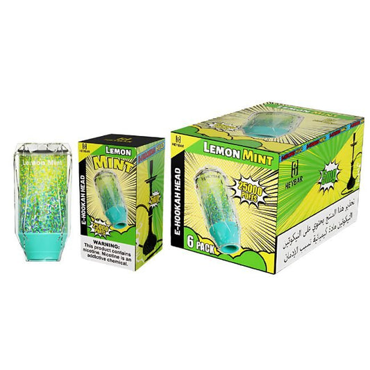 HEYBAR 5% DISPOSABLE E-HOOKAH HEAD (120ML) 25K PUFFS