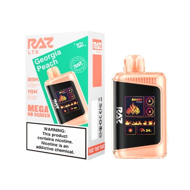RAZ LTX 5% DISPOSABLE (80ML) NORM. MODE 25K & BOOST. MODE 15K PUFFS