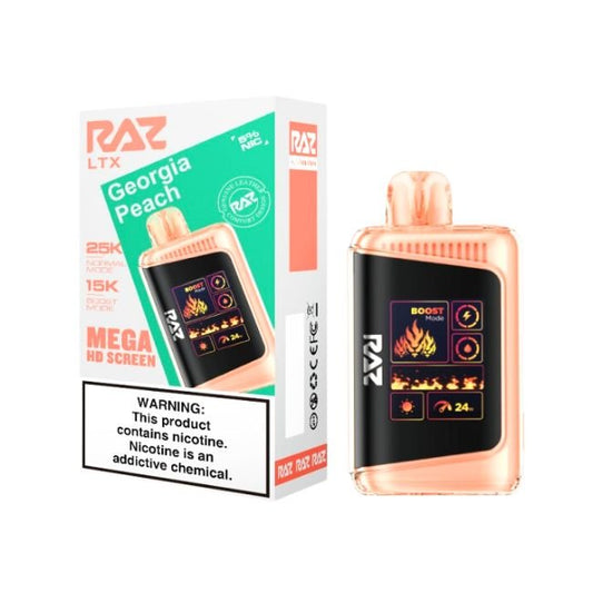 RAZ LTX 5% DISPOSABLE (80ML) NORM. MODE 25K & BOOST. MODE 15K PUFFS