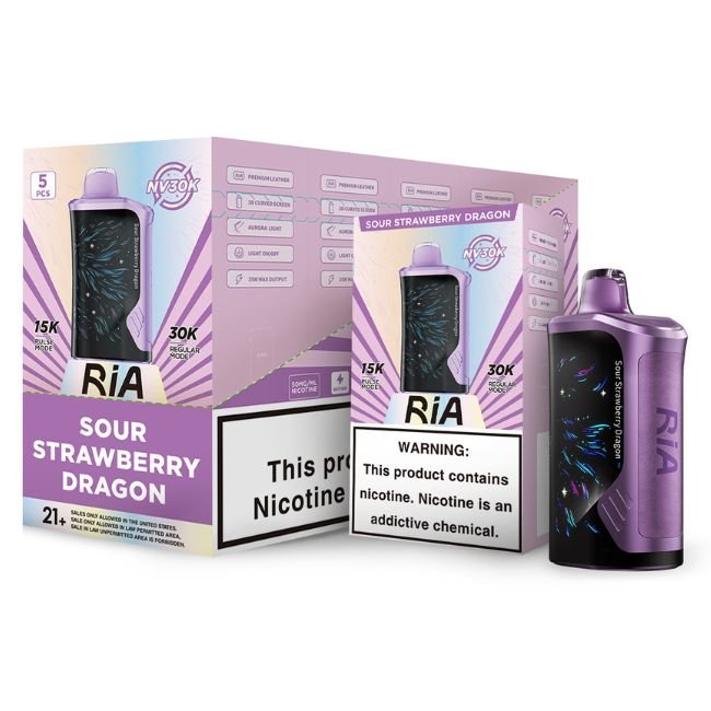 RIA NV30K POWERED BY GEEKBAR 5% DISPOSABLE (75ML) PULSE MODE - 15K & REG. MODE - 30K PUFFS - Gallery Image