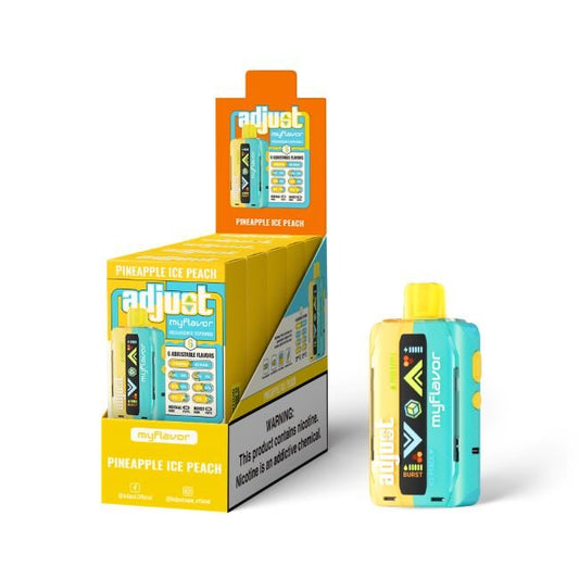 ADJUST MYFLAVOR 5% DISPOSABLE (100ML) 40K PUFFS - PINEAPPLE ICE PEACH
