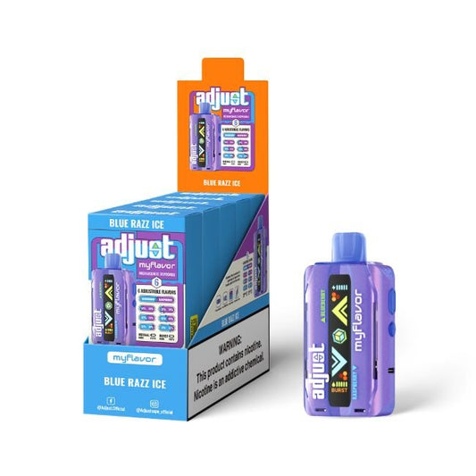 ADJUST MYFLAVOR 5% DISPOSABLE (100ML) 40K PUFFS - BLUE RAZZ ICE