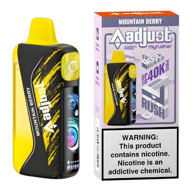 ADJUST MYRUSHER 5% DISPOSABLE (100ML) 40K PUFFS 5CT/ BOX