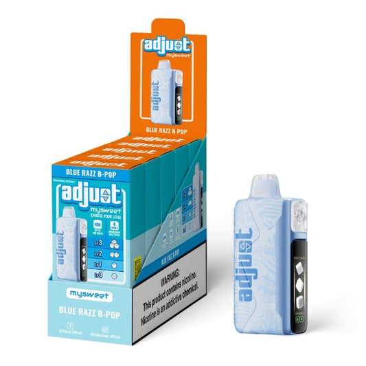 ADJUST MYSWEET 5% DISPOSABLE (100ML) 40K PUFFS - BLUE RAZZ B-POP
