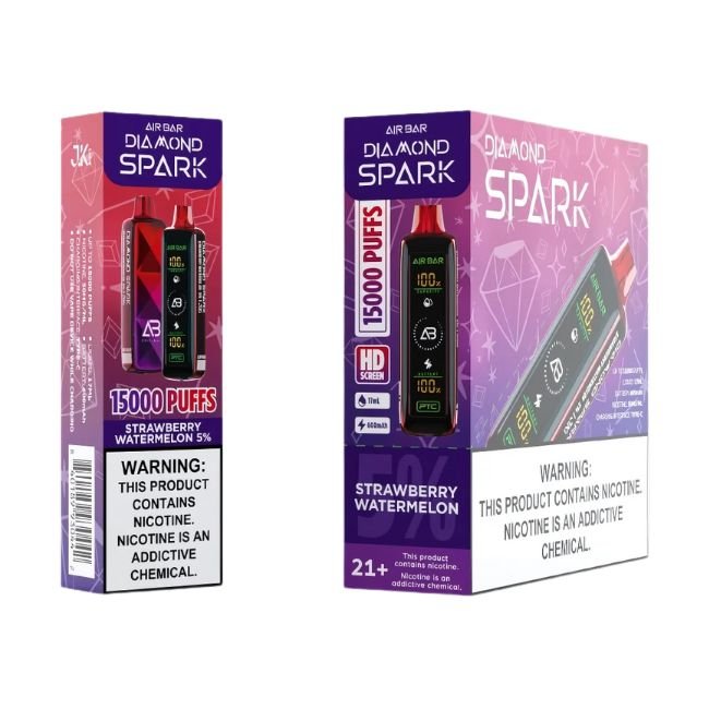 AIR BAR DIAMOND SPARK 5% DISPOSABLE (85ML) 15K PUFFS - BLUE RAZZ ICE