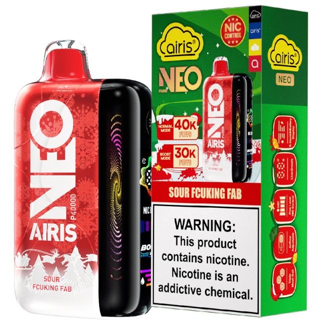 AIRIS NEO CHRISTMAS EDITION 5% DISPOSABLE (50ML) BOOST. MODE - 30K & NORM. MODE - 40K PUFFS 5CT/ BOX