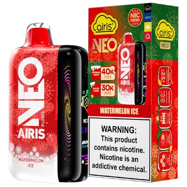 AIRIS NEO CHRISTMAS EDITION 5% DISPOSABLE (50ML) BOOST. MODE - 30K & NORM. MODE - 40K PUFFS 5CT/ BOX