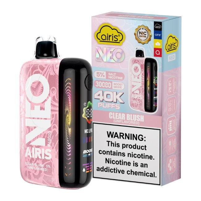AIRIS NEO UNFLAVORED 5% DISPOSABLE (50ML) BOOST. MODE - 30K & NORM. MODE - 40K PUFFS 5CT/ BOX