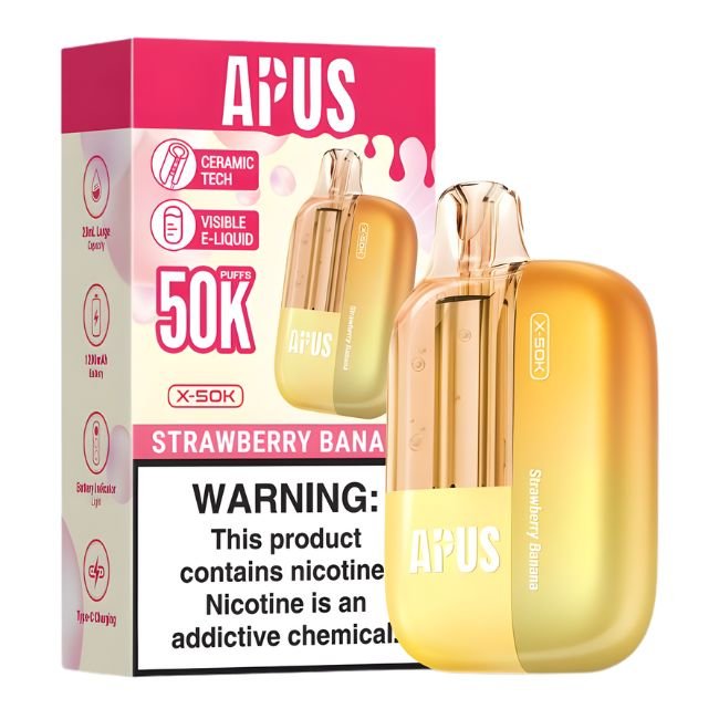 APUS X-50K 5% DISPOSABLE (100ML) 50K PUFFS 5CT/ BOX (BUY 10 GET 1)