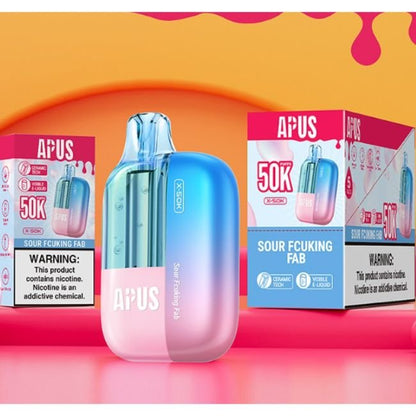 APUS X-50K 5% DISPOSABLE (100ML) 50K PUFFS 5CT/ BOX