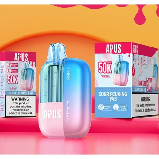 APUS X-50K 5% DISPOSABLE (100ML) 50K PUFFS 5CT/ BOX