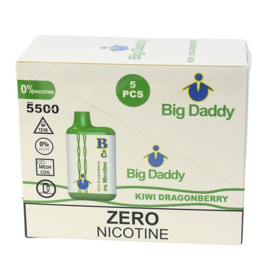BIG DADDY ZERO % DISPOSABLE (65ML) 5500 PUFFS - KIWI DRAGONBERRY