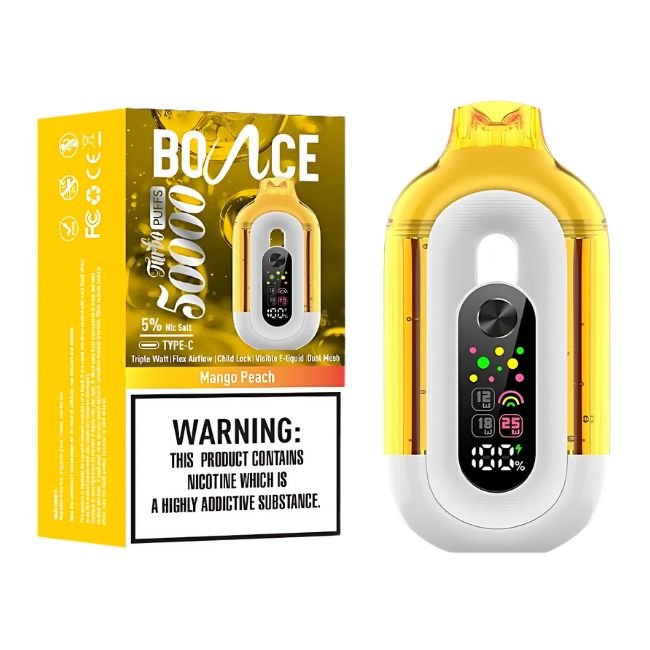 BOUNCE TURBO 5% DISPOSABLE (180ML) 50K PUFFS 10CT/ BOX