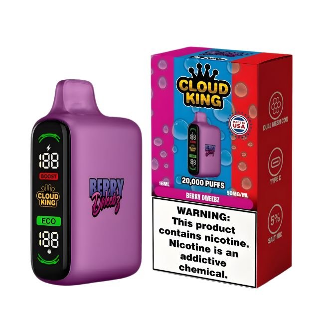 CLOUD KING 5% DISPOSABLE (80ML) 20K PUFFS 5CT/ BOX (MADE IN USA)