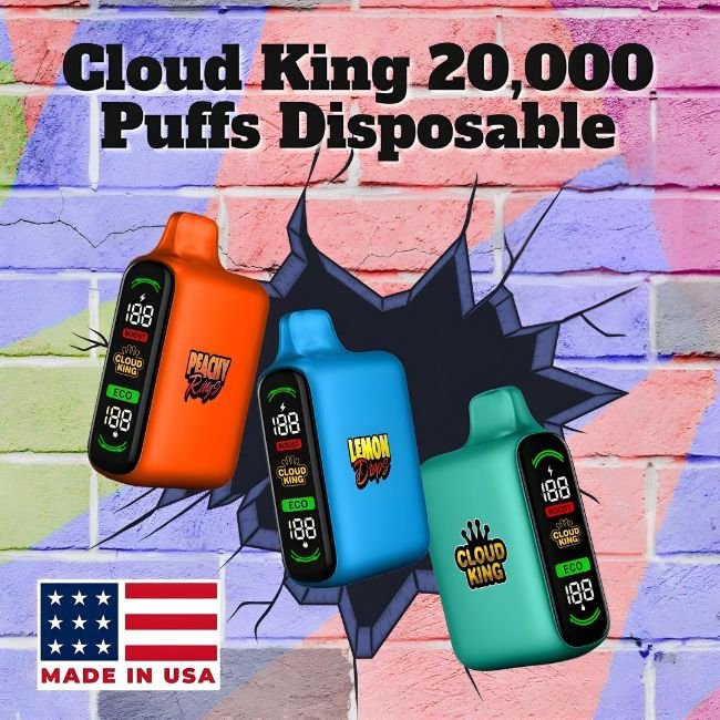 CLOUD KING 5% DISPOSABLE (160ML) 20K PUFFS 10CT/ BOX - WORMS
