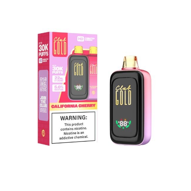CLUB GOLD HD ANIMATED SCREEN 5% DISPOSABLE (110ML) 30K PUFFS 5CT/ BOX
