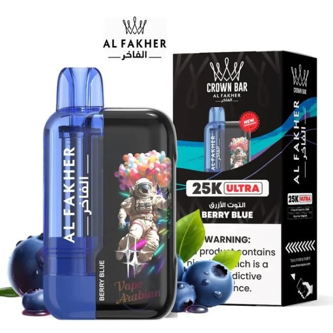 CROWN BAR BY AL FAKHER ULTRA 5% DISPOSABLE (110ML) 25K PUFFS 5CT/ BOX
