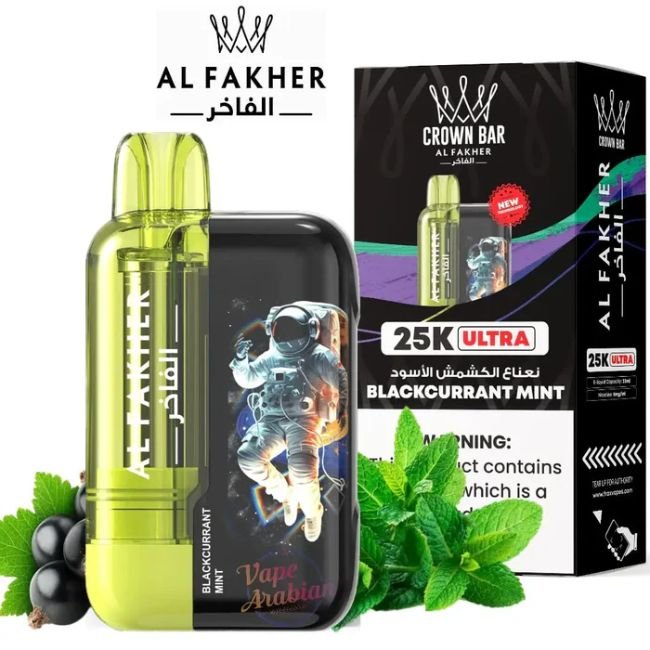 CROWN BAR BY AL FAKHER ULTRA 5% DISPOSABLE (110ML) 25K PUFFS 5CT/ BOX