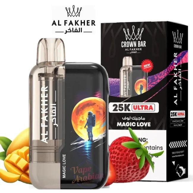 CROWN BAR BY AL FAKHER ULTRA 5% DISPOSABLE (110ML) 25K PUFFS 5CT/ BOX