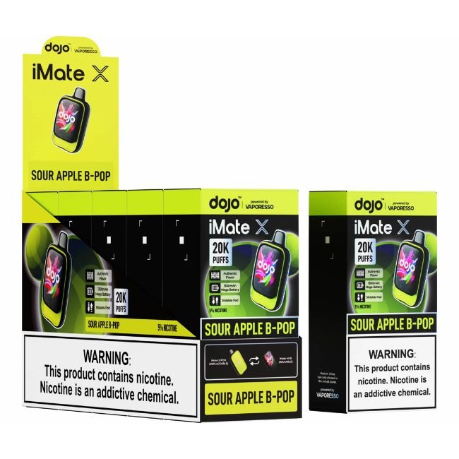 DOJO IMATE X POWERED BY VAPORESSO 5% DISPOSABLE (75ML) 20K PUFFS 5CT/ BOX