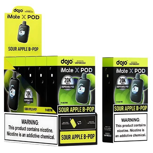 DOJO IMATE X POWERED BY VAPORESSO 5% DISPOSABLE POD (75ML) 20K PUFFS 5CT/ BOX
