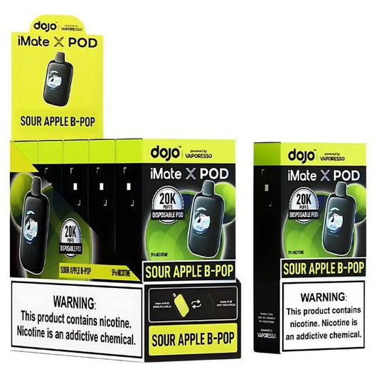 DOJO IMATE X POWERED BY VAPORESSO 5% DISPOSABLE POD (75ML) 20K PUFFS 5CT/ BOX