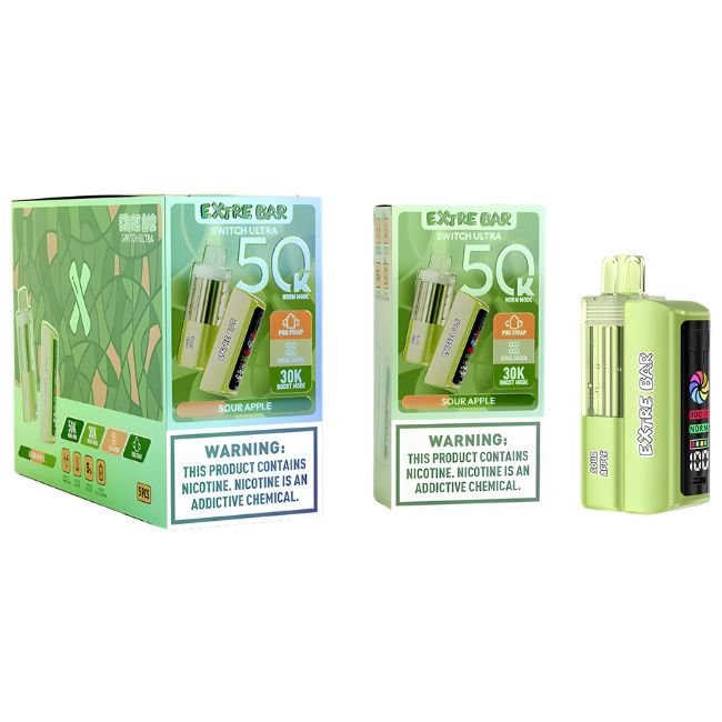 EXTRE BAR SWITCH ULTRA 5% DISPOSABLE KIT (140ML) BOOST MODE - 30K & NORM MODE. 50K PUFFS 5CT/ BOX