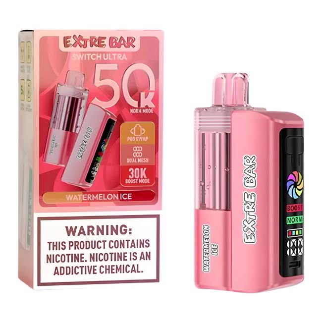 EXTRE BAR SWITCH ULTRA 5% DISPOSABLE KIT (140ML) BOOST MODE - 30K & NORM MODE. 50K PUFFS 5CT/ BOX