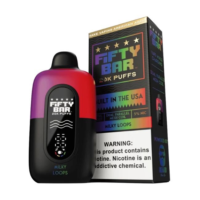 FIFTY BAR 5% DISPOSABLE (80ML) 20K PUFFS 5CT/ BOX