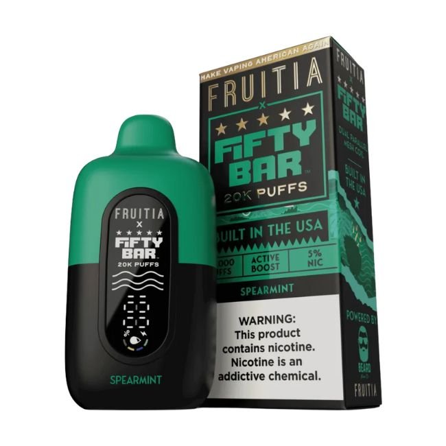 FIFTY BAR BY FRUITIA 5% DISPOSABLE (80ML) 20K PUFFS 5CT/ BOX