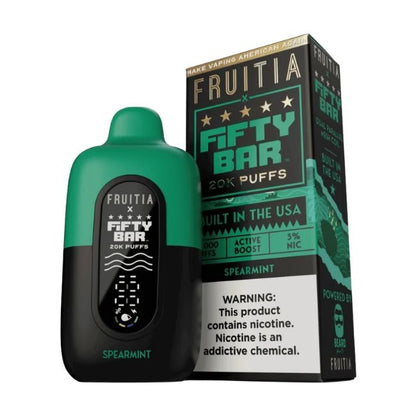 FIFTY BAR BY FRUITIA 5% DISPOSABLE (80ML) 20K PUFFS 5CT/ BOX