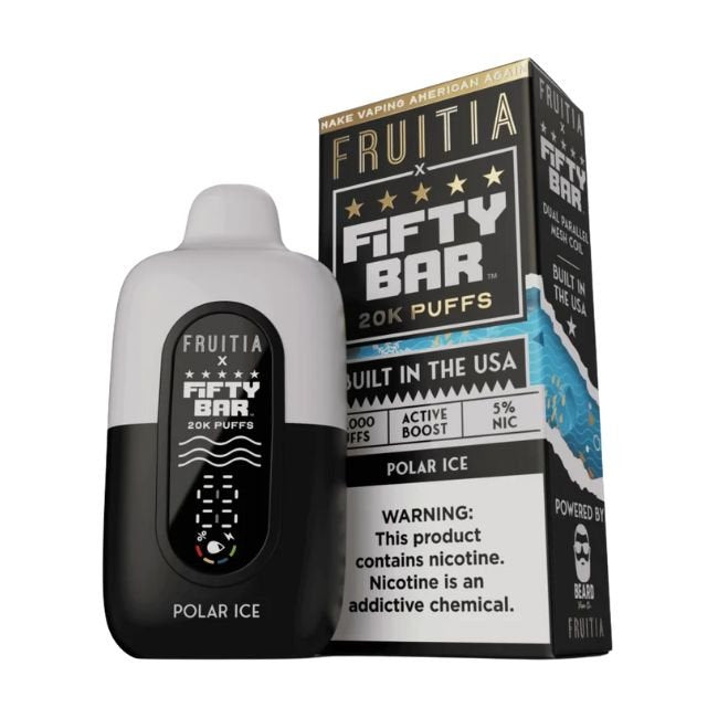 FIFTY BAR BY FRUITIA 5% DISPOSABLE (80ML) 20K PUFFS 5CT/ BOX