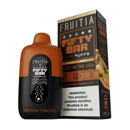 FIFTY BAR BY FRUITIA 5% DISPOSABLE (80ML) 20K PUFFS 5CT/ BOX - SOUR PUNCH / SOUR BATCH