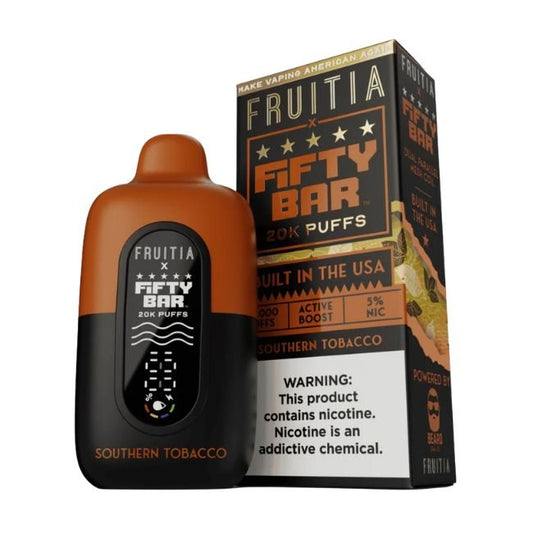 FIFTY BAR BY FRUITIA 5% DISPOSABLE (80ML) 20K PUFFS 5CT/ BOX - HAWAIIN PUNCH