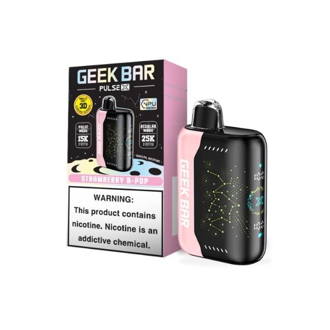 GEEK BAR PULSE X 5% DISPOSABLE (90ML) 25K & PULSE. MODE - 15K PUFFS (3 LIMIT)5CT/ BOX