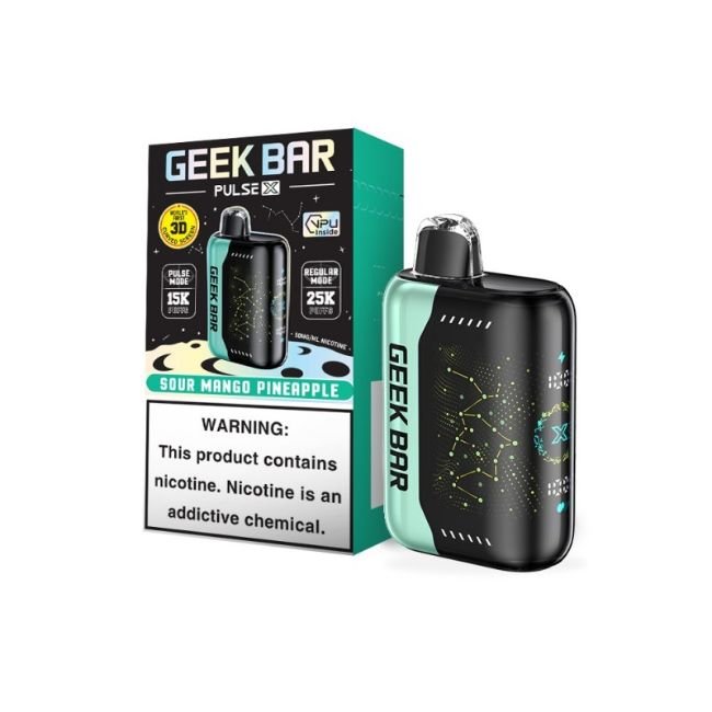 GEEK BAR PULSE X 5% DISPOSABLE (90ML) 25K & PULSE. MODE - 15K PUFFS (3 LIMIT)5CT/ BOX