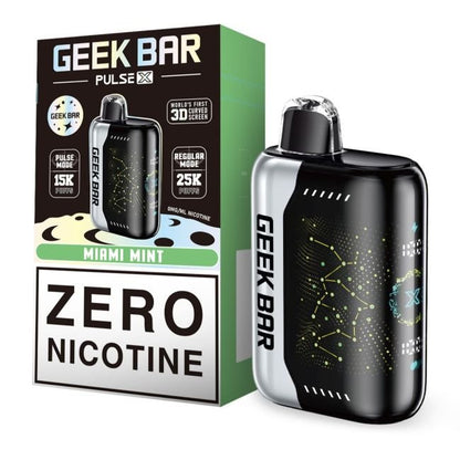 GEEK BAR PULSE X 0% DISPOSABLE (90ML) REG. MODE - 25K & PULSE. MODE - 15K PUFFS 5CT/ BOX