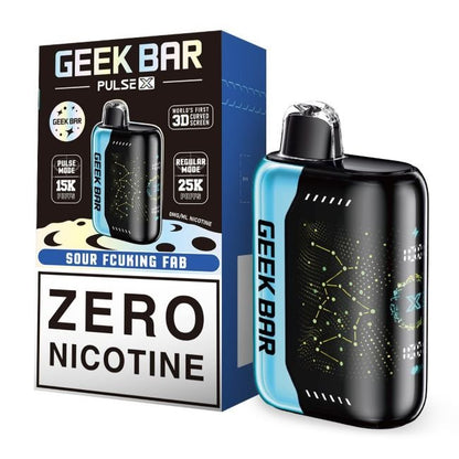 GEEK BAR PULSE X 0% DISPOSABLE (90ML) REG. MODE - 25K & PULSE. MODE - 15K PUFFS 5CT/ BOX