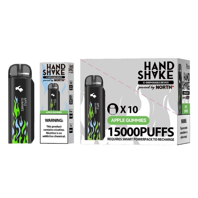HAND SHAKE BY NORTH 5% DISPOSABLE POD (100ML) 15K PUFFS 10CT/ BOX