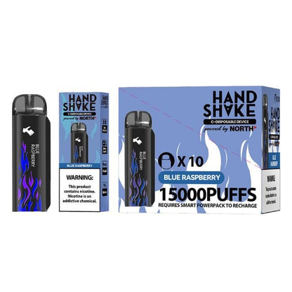 HAND SHAKE BY NORTH 5% DISPOSABLE POD (100ML) 15K PUFFS 10CT/ BOX