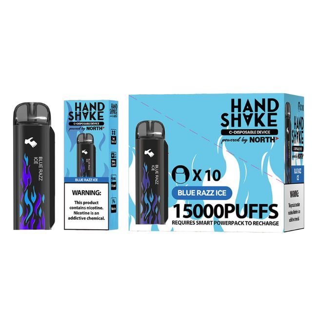 HAND SHAKE BY NORTH 5% DISPOSABLE POD (100ML) 15K PUFFS 10CT/ BOX