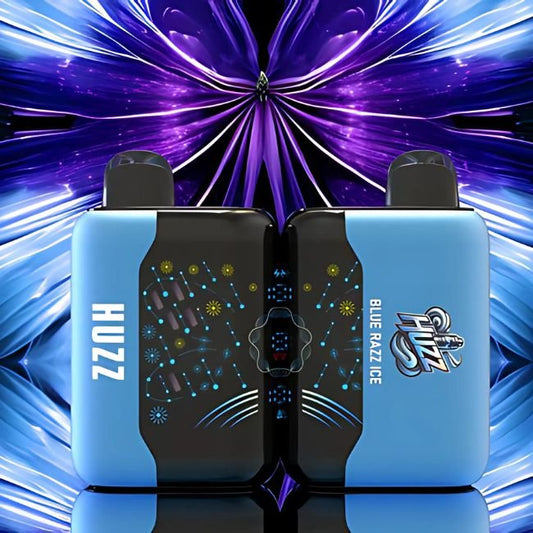 HUZZ 5% DISPOSABLE (90ML) REG. MODE - 50K & PULSE. MODE - 25K PUFFS - BLUE RAZZ ICE